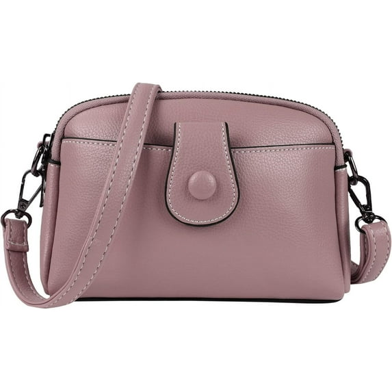 Kukuzhu Small Crossbody Bag for Women Trendy Faux Leather Shoulder Purse Handbag with Adjustable Strap