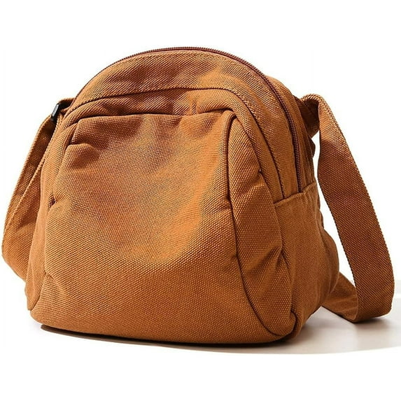 Kukuzhu Small Crossbody Bags for Women Canvas Shoulder Bag Casual Purse Messenger Bag for Daily Work Travel