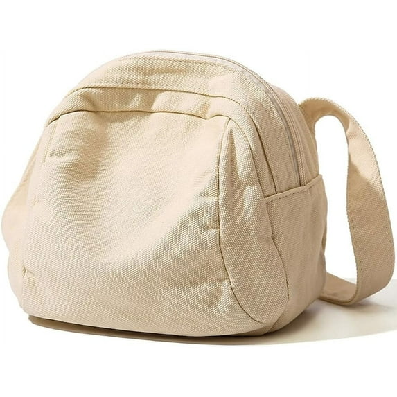 Kukuzhu Small Crossbody Bags for Women Canvas Shoulder Bag Casual Purse Messenger Bag for Daily Work Travel