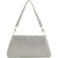 thumbnail image 1 of Kukuzhu Sparkling Evening Handbag for Women Rhinestone Clutch Silver Purse Bling Hobo Handbag for Wedding Cocktail Party, 1 of 7