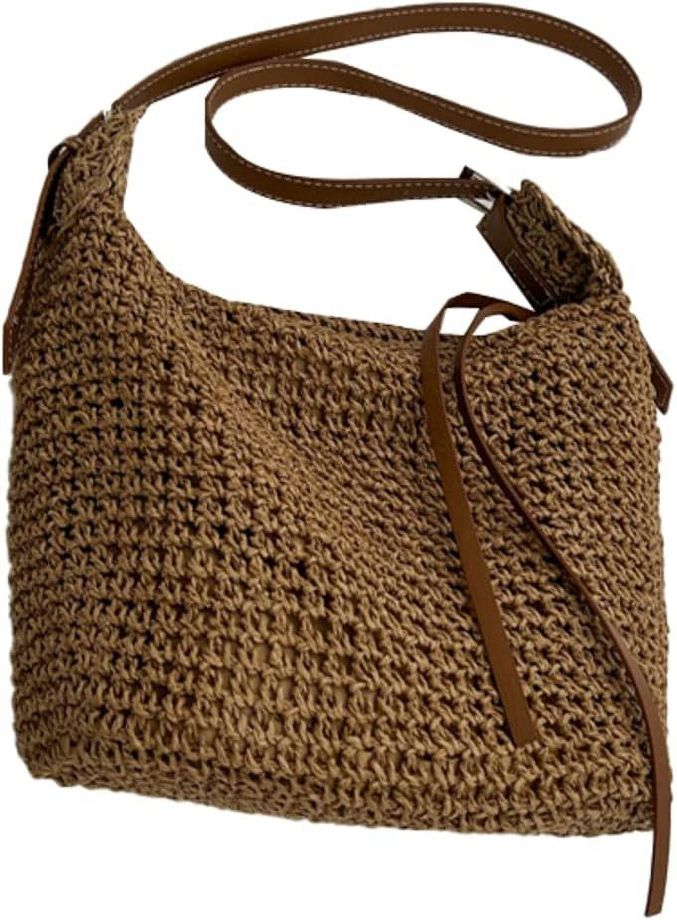 Kukuzhu Straw Bag for Women Handwoven Tote Hobo Bag Large Crossbody Bag ...