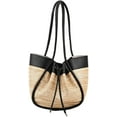 thumbnail image 1 of Kukuzhu Straw Bag for Women Straw Woven Tote Bag Casual Straw Shoulder Bags Summer Beach Bag Drawstring Handmade Hobo Bag, 1 of 7