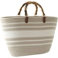 thumbnail image 1 of Kukuzhu Straw Beach Bag, Straw Tote Bag for Women with Bamboo Handles Summer Vacation Woven Beach Bag Shoulder Handbag, 1 of 5