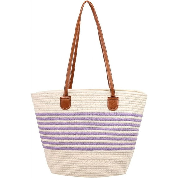 Kukuzhu Straw Beach Bag, Summer Woven Tote Bag Shoulder Handbag Straw Purses and Handbags for Women Vacation