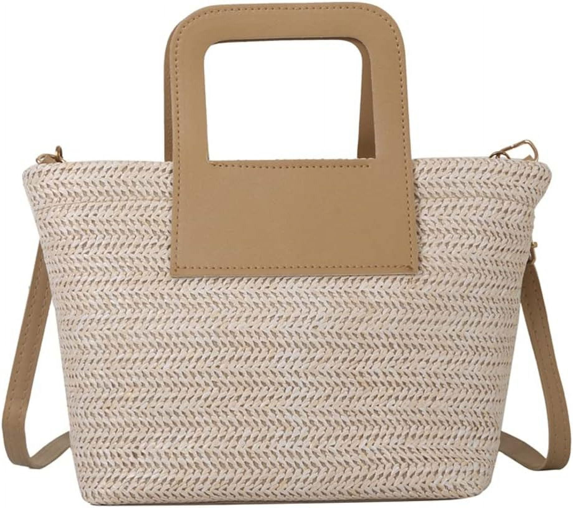 Kukuzhu Straw Beach Bag for Women Large Tote Bag Purses Summer Woven ...