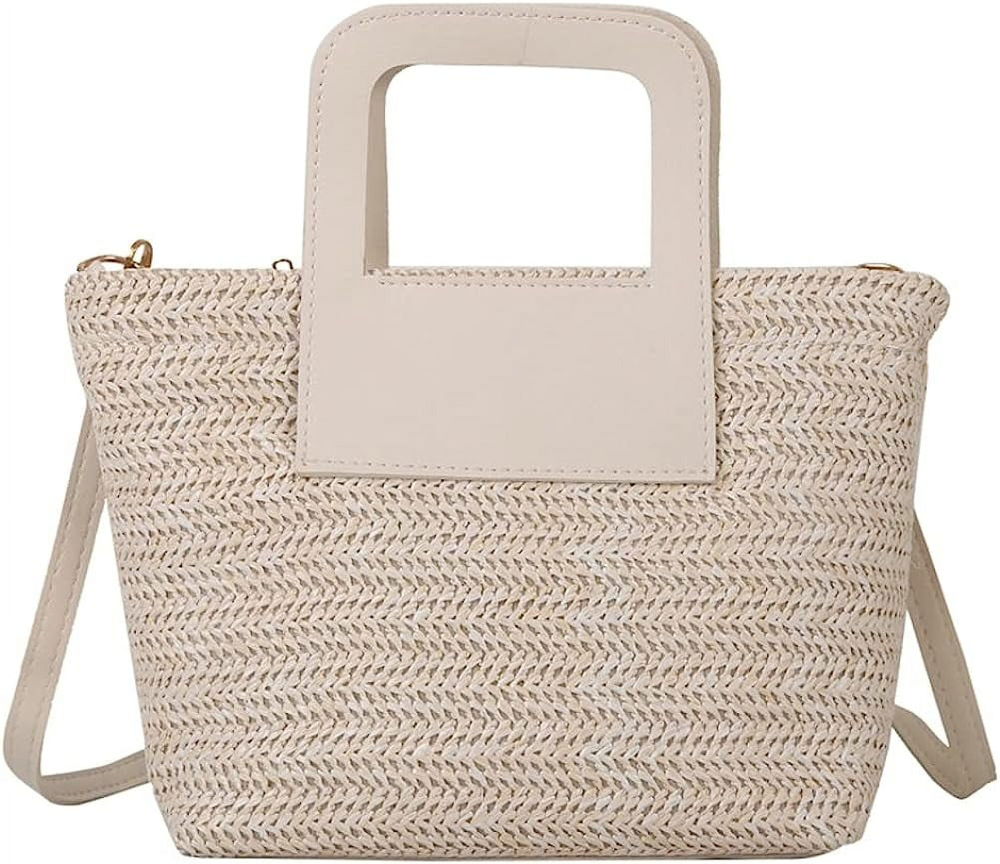 Kukuzhu Straw Beach Bag for Women Large Tote Bag Purses Summer Woven ...
