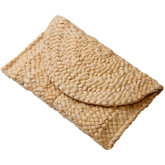 Kukuzhu Straw Clutch Purses for Women Summer Beach Bags Envelope Woven Clutch Handbags