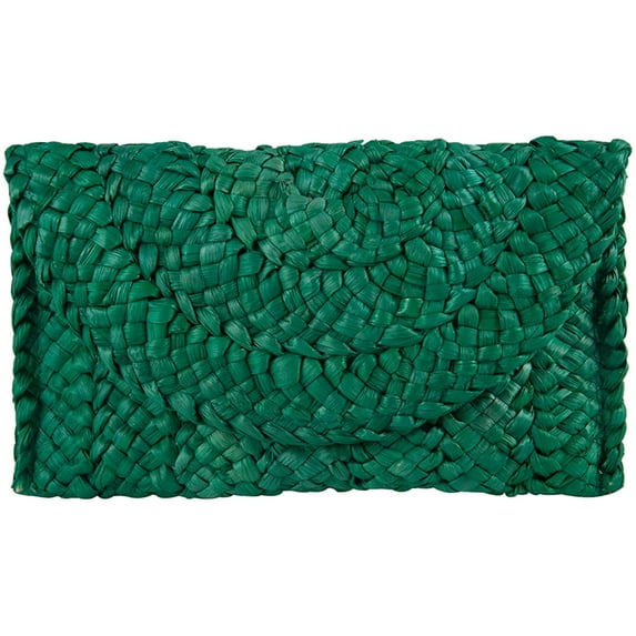 Kukuzhu Straw Clutch Purses for Women Summer Beach Bags Envelope Woven Clutch Handbags