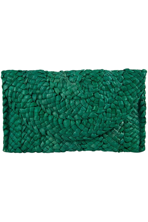 Straw Clutch Purses for Women Summer Beach Bags Envelope Woven Clutch Handbags