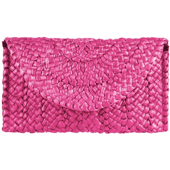 Kukuzhu Straw Clutch Purses for Women Summer Beach Bags Envelope Woven Clutch Handbags
