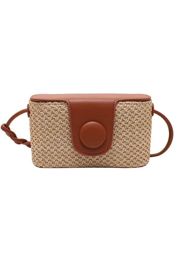 Straw Hobo Bag for Women Woven Shoulder Crossbody Bag Handbag Box Purse Small Totes for Beach