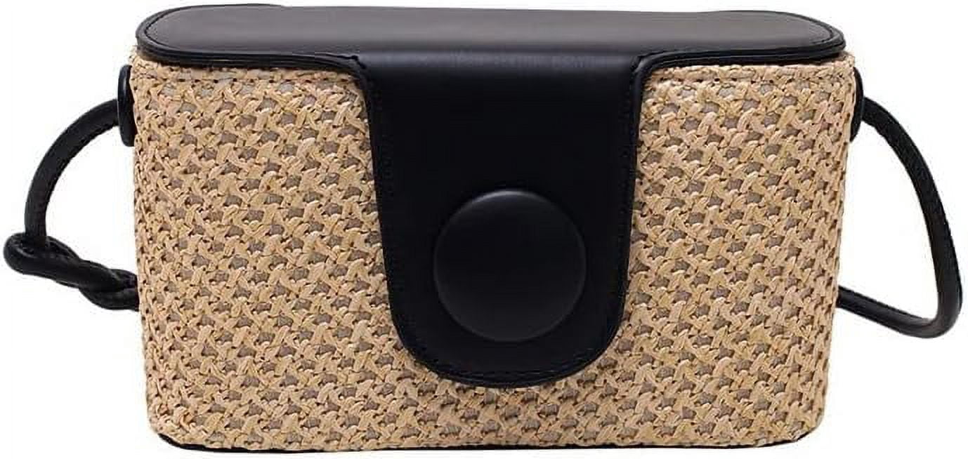 Swinsack Woven Crossbody Bag For Women - Small Vegan Leather Braided Purse With Adjustable Strap