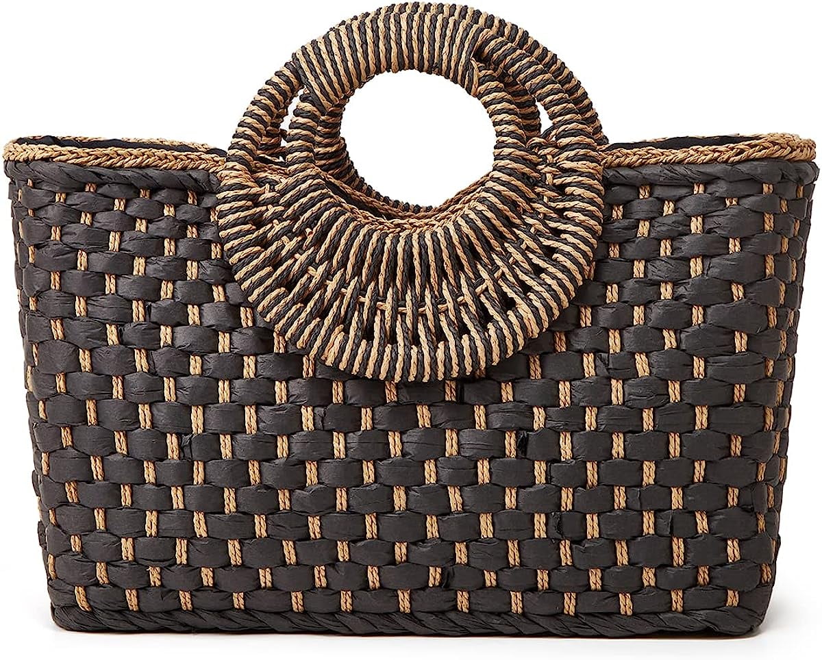 Kukuzhu Straw Hobo Bags for Women Retro Handbags Hand-woven Large Bag ...