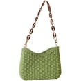 thumbnail image 1 of Kukuzhu Straw Purses for Women Stylish Straw Shoulder Bag Woven Tote Bag Hobo Bag for Travel Vacation Beach, 1 of 5