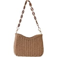 thumbnail image 1 of Kukuzhu Straw Purses for Women Stylish Straw Shoulder Bag Woven Tote Bag Hobo Bag for Travel Vacation Beach, 1 of 6