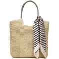 thumbnail image 1 of Kukuzhu Straw Tote Bag for Women Beach Summer Vacation Boho Rattan Handbags Large Woven Shoulder Purse, 1 of 8