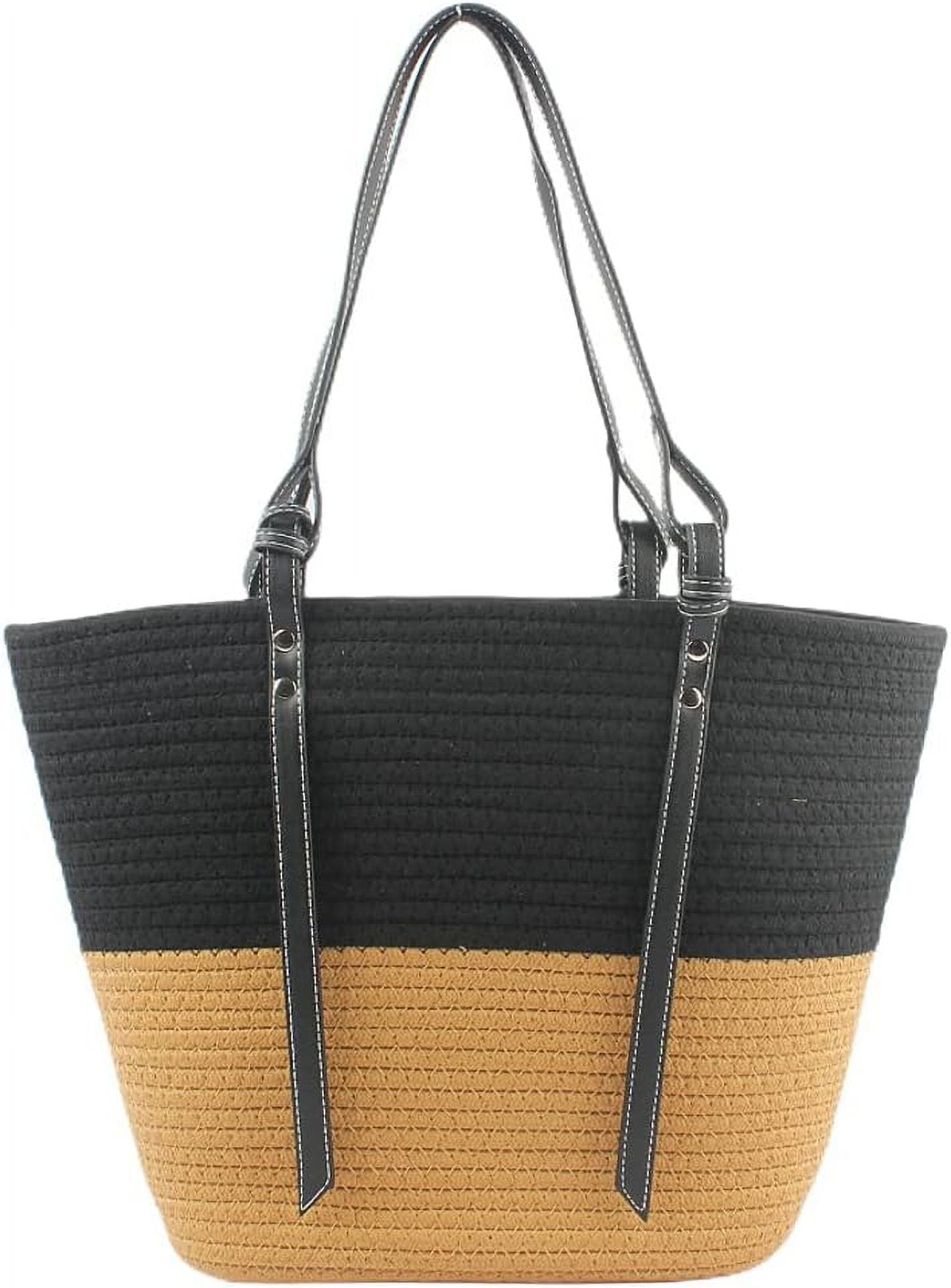 Kukuzhu Straw Tote Bag for Women Large Shoulder Bag Handwoven Handbag ...