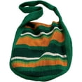 thumbnail image 1 of Kukuzhu Striped Crocheted Shoulder Bag for Women Colorful Woven Crossbody Hobo Knitted Tote Bag Tote Cute Purse, 1 of 4