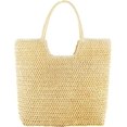 thumbnail image 1 of Kukuzhu Summer Beach Bag, Women Handmade Woven Straw Shoulder Bag, Large Travel Tote Bag, 1 of 4