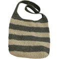 thumbnail image 1 of Kukuzhu Summer Hand-Woven Beach Straw Bag Women Fashion Large Stripe Travel Holiday Shoulder Bag Tote Bag, 1 of 6