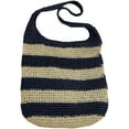 thumbnail image 1 of Kukuzhu Summer Hand-Woven Beach Straw Bag Women Fashion Large Stripe Travel Holiday Shoulder Bag Tote Bag, 1 of 6