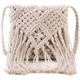 thumbnail image 1 of Kukuzhu Summer Women Tassel Beach Shoulder Bag Bohemian Crochet Messenger Bags, 1 of 7