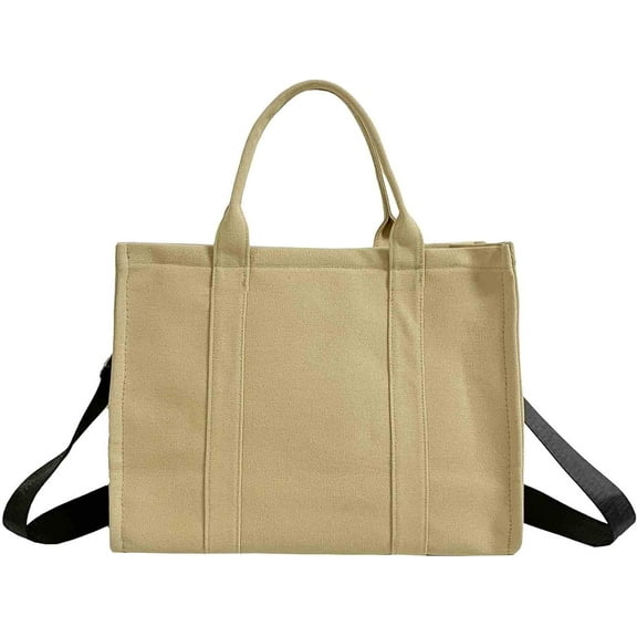 Kukuzhu The Tote Bag Canvas Handbag for women Canvas Shoulder Bag Large Canvas Handbag Fashion Retro Handbag