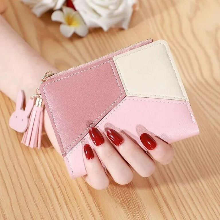 Kukuzhu Three Color Patchwork Women s Wallets New Style Short
