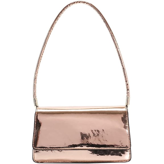 Kukuzhu Tote Bag Purse for Women Shiny Leather Clutch Purses Ladies Shoulder Bag Handbags Fashion Retro Top Handle Tote Bag 2023