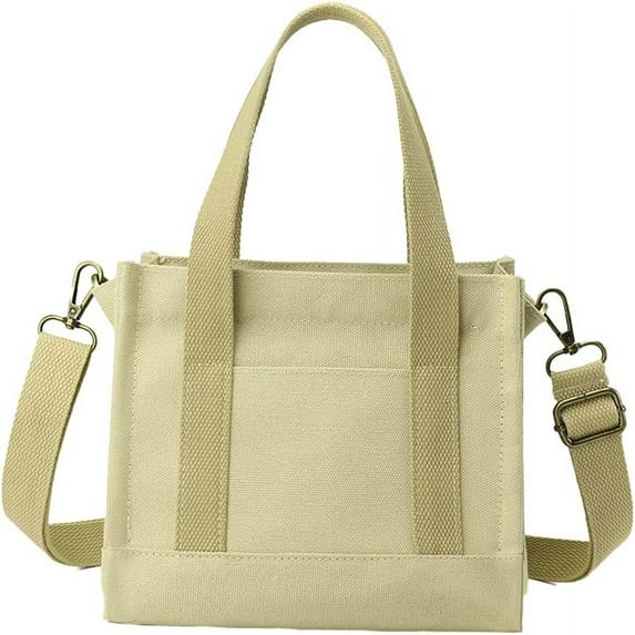 Kukuzhu Tote Bag Women Canvas Handbag Hobo Crossbody Bag for Women Canvas Shoulder Bag Purse Mini Tote