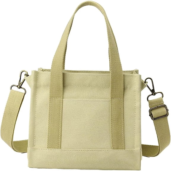 Kukuzhu Tote Bag Women Canvas Handbag Hobo Crossbody Bag for Women Canvas Shoulder Bag Purse Mini Tote