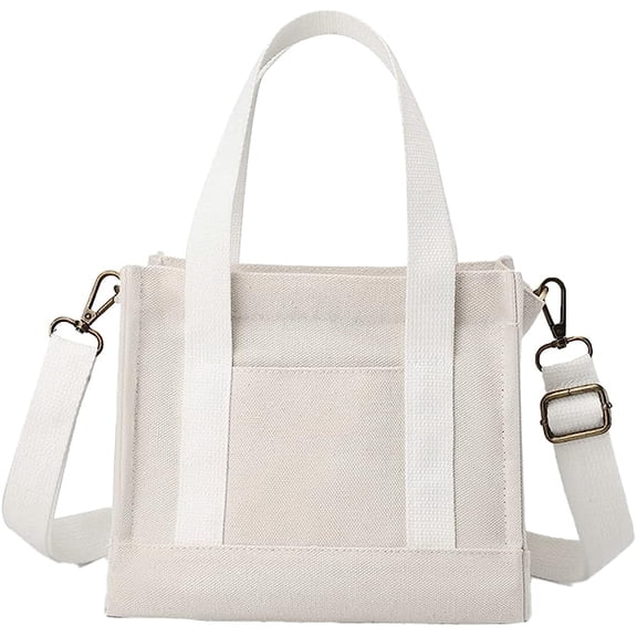 Kukuzhu Tote Bag Women Canvas Handbag Hobo Crossbody Bag for Women Canvas Shoulder Bag Purse Mini Tote