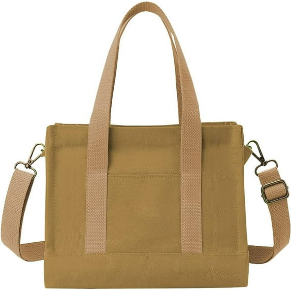 Kukuzhu Tote Bag Women Canvas Handbag Hobo Crossbody Bag for Women Canvas Shoulder Bag Purse Mini Tote