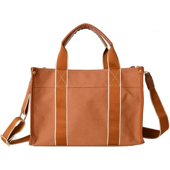 Kukuzhu Tote Bag Women Canvas Tote Crossbody Shoulder Handbags Casual College Bag Stylish Hobo Bag 2023