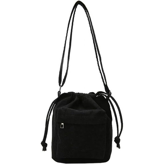 Kukuzhu Tote Bag Women Stylish Bucket Shoulder Bag Corduroy Hobo Bag Small Casual Soft Bags