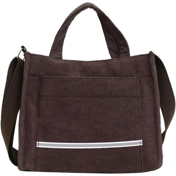 Kukuzhu Tote Bag Women Stylish Satchel Bags Corduroy Fahion Hobo Bag Small Handbag
