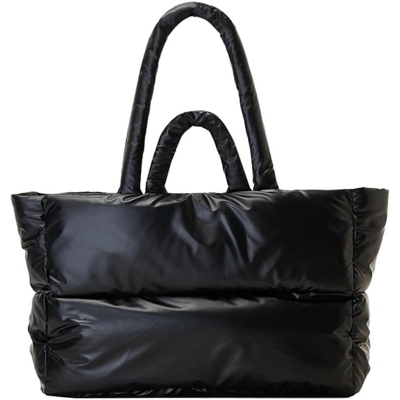 Kukuzhu Tote Bag for Women,Large Puffer Tote Bag Stylish Satchel Handbag Shoulder Bag Hobo Purses 2023