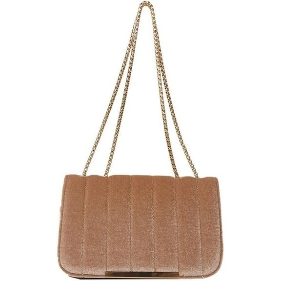 Kukuzhu Velvet Evening Bag for Women Satin Fabric Y2k Shiny Shoulder Clutch Bag Envelope Formal Party Crossbody Purse