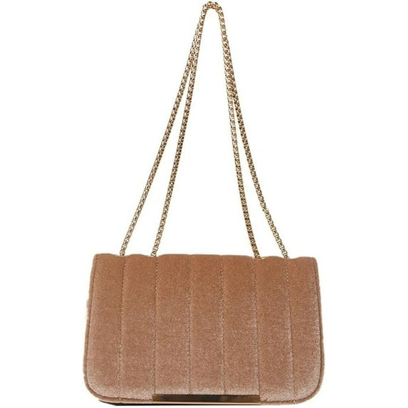 Kukuzhu Velvet Evening Bag for Women Satin Fabric Y2k Shiny Shoulder Clutch Bag Envelope Formal Party Crossbody Purse