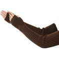 thumbnail image 1 of Kukuzhu Vintage Arm Sleeves for Women Rib Knit Arm Warmers Y2K Accessories Emo Warm Goth Fingerless Gloves, 1 of 6