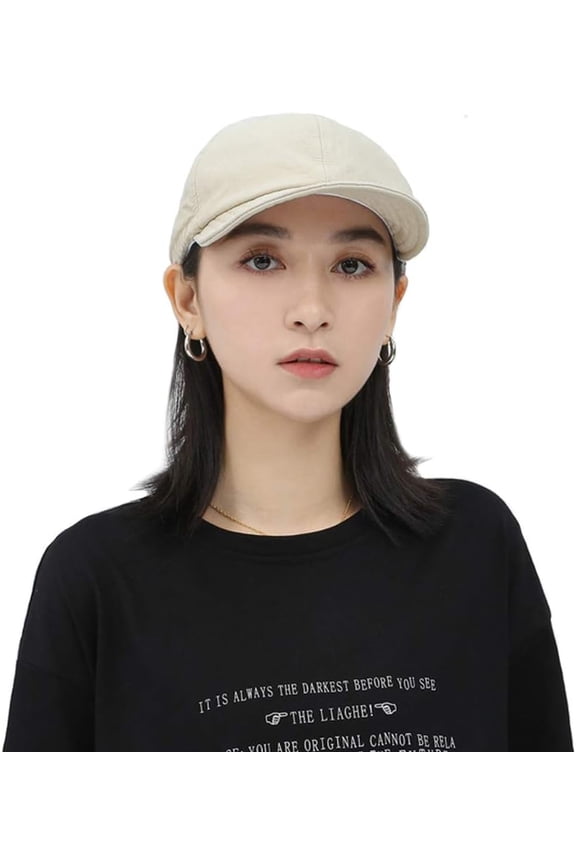 Washed Short Bill Brim Baseball Cap Retro Dad Cap Trucker Style Hat Cap