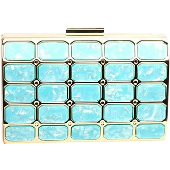 Kukuzhu Women Acrylic Evening Bags Purses Fashion Elegant Clutch Bag Chic Banquet Handbag for Party Prom