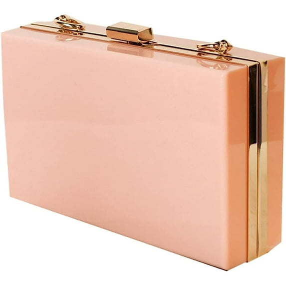 Kukuzhu Women Acrylic Transparent Evening Bags Purses Fashion Elegant Clutch Bag Chic Banquet Handbag for Party Prom