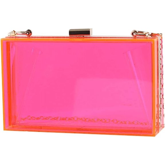 Kukuzhu Women Acrylic Transparent Evening Bags Purses Fashion Elegant Clutch Bag Chic Banquet Handbag for Party Prom