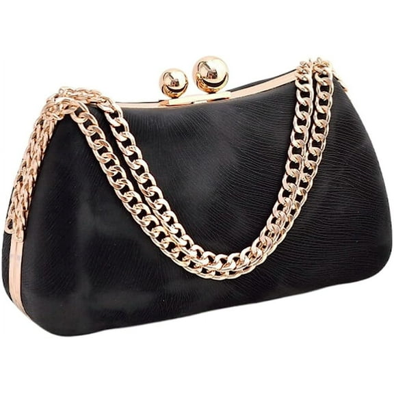 Kukuzhu Women Chic Evening Bags Purses Clutch Bag Banquet Chain Crossbody Bag Handbag for Party Prom