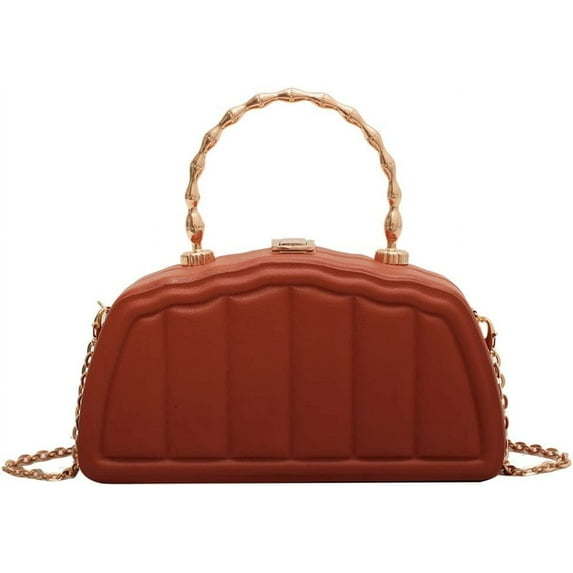 Kukuzhu Women Chic Shoulder Bags Fashion PU Leather Party Evening Purse Chain Crossbody Bag