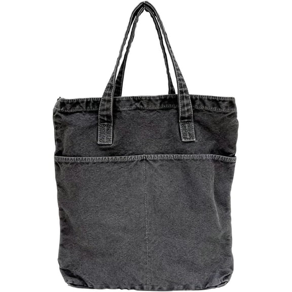 Kukuzhu Women Denim Shoulder Bag Denim Tote Handbag Canvas Messenger Bag Canvas Shouder Handbag Large Hobo Crossbody Bag