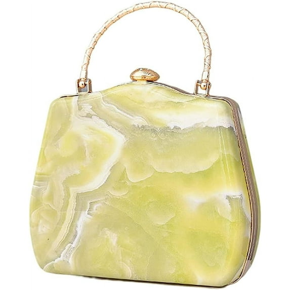 Kukuzhu Women Evening Bags Chic Marble Wedding Party Evening Clutch Purse Crossbody Bag