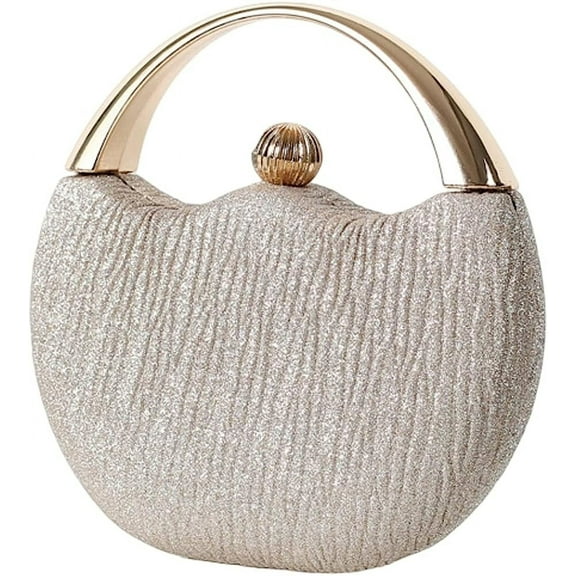 Kukuzhu Women Evening Bags Fashion Round Wedding Party Evening Clutch Purse Handbag