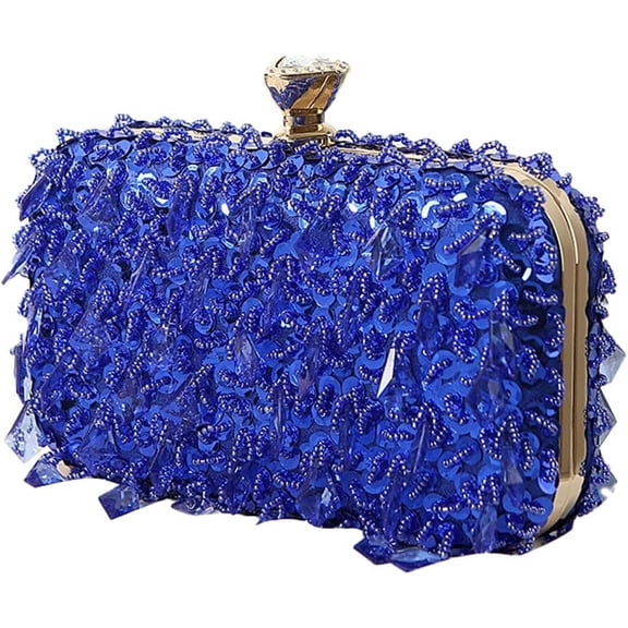 Kukuzhu Women Evening Bags Fashion Shiny Wedding Party Evening Clutch Purse Handbag
